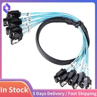 6PCS SATA Data Cable, 7-Pin HDD Cables, SATA/SAS Cable for Server, Computer, CD/DVD Drive