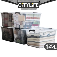 Citylife 120L Multi-Purpose Widea Stackable Storage Container Box With Wheels X-6327