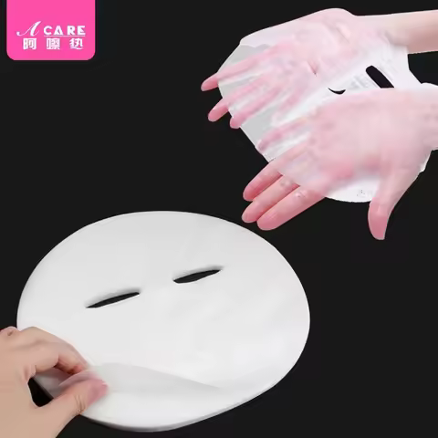 Mask Paper A1-Thin Tencel Face Paper Spa Mask Invisible Dry Paper Mask Compress Disposable Non-Compr
