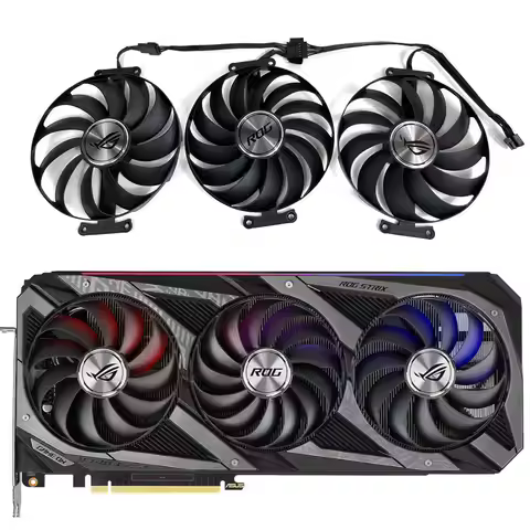 1SET ROG-STRIX-RTX 3060 TI、3070 TI GPU FAN，For ASUS ROG-STRIX-RTX 3060 TI、3070、3070 TI、3080、3090 Vid