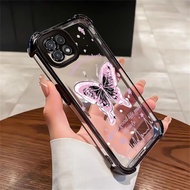Case For Samsung A22 5G A22s 5G F42 5G Phone Butterfly Protective Cover Transparent Silicone Shockpr