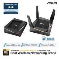 ASUS RT-AX92U AX6100 (2 Pack) Tri-Band whole home mesh WiFi 6 System for large and multi storey, Par