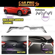 HC Cargo Perodua Myvi 2018 - 2025 Back Door Garnish Accessories - Stainless Steel