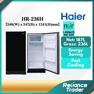《SEDA》Haier One Door Refrigerator / Fast Cooling / LED Light / Antibacterial (236L) HR-236H