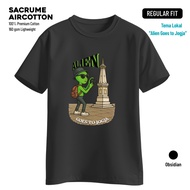 SACRUME Regular Fit T-Shirt | Screen Printed T-shirts | This Goes to Jogja | AirCotton | Obsidian
