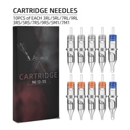 100pcs Mixed Tattoo Cartridge Needles, ATOMUS Assorted Disposable Tattoo Needle 3RL 5RL 7RL 9RL 3RS 