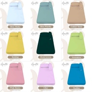 Plain Bed Sheet Set Size - 80x200, 90x200, 100x200, 120x200 Rubber Corner Single Bed Bed Bed Sheet