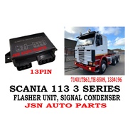 13PIN FLASHER UNIT , SIGNAL CONDENSER SCANIA 113 3SERIES  71401TB61,TH-S509, 1334196