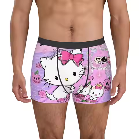 Cartoon Charmmy Kitty Boxer Shorts For Homme 3D Print Kawaii Anime Underwear Panties Briefs Soft Und
