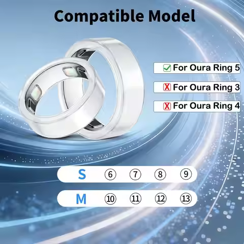 Ultra-Thin Anti-Scratch Silicone Cover For Oura Ring 5 Shockproof Elastic Smart Ring Protector For G