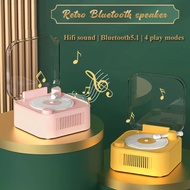 Retro Bluetooth Speaker Portable Vintage CD Player Design Bluetooth Soundbar Hifi MP3 Music Player Support TF Card U Disk AUX