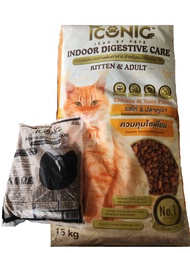 Iconic ไอโคนิค Premium Cat Food อาหารแมวเกรดพรีเมี่ยม 15 kg. (ยกกระสอบ) ปลาทะเล&amp;แกะ ทูน่า&amp;แกะ/ Active-1 (กระสอบ)