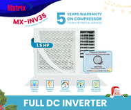 Matrix Aircon Shop PH - Mx-INV35 Matrix 1.5HP Window Type Aircon (DC Inverter) - Home Appliances - E