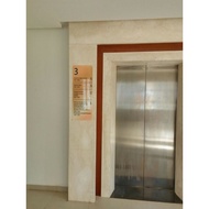 lift directory sign acrylic wall mounted