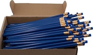 Recycled Newspaper Pencil (Royal Blue) (Full Size Round Painted Pencils) (Earth Friendly Pencil) (La