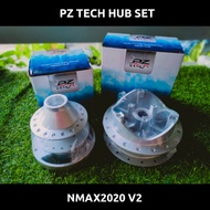 Pz Tech Hub SET EOM SILVER NMAX 2020 V2 / NMAX V1
