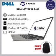 Dell Latitude 7400 i5-8365U 16GB DDR4 RAM 256GB NVMe SSD Win 11 Pro Laptop (Refurbished)