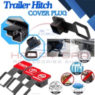 Happy 4x4 Trailer Hitch Cover Plug Cap Insert, Receiver Tube Cover 2 Inch Black Receiver Hitch Cover