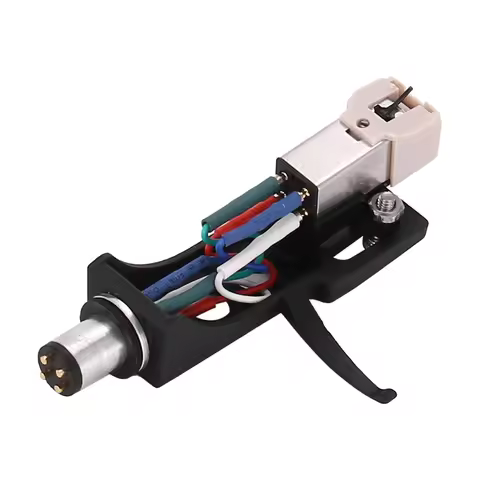 Cartridge Stylus with Turntable Headshell 4 Pin Contacts for Phonograph Turntable Gramophone LP Viny