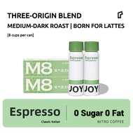 [ 2pcs ] JOYINBAG M8 Espresso Nitro Coffee [ Classic Espresso ] 8 Espresso Shots Per Can