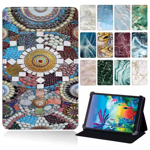 Printing Leather Tablet Case for LG Pad 8.3 V500/LG Pad 5 10.1 FHD Folding Stand Leather Protective 