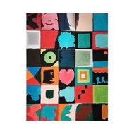 手繪多巴胺入戶門正對墻掛畫進門裝飾畫新款餐廳藝術彩色壁畫抽象裝飾畫沙發背景墻客廳臥室裝飾有木內框 小尺寸50cm*70cm