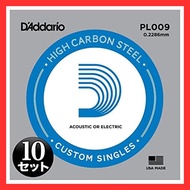 D’Addario PL009 Rose String Plain Steel .009 Set of 10 【Direct from Japan】