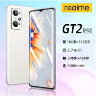 Realme GT2 Pro 2023 big sale Cellphone Original 16+512GB 5G Android11 Mobile Phones Full Screen Smartphone handphone HD camera celphone 6000mAh Built In Battery Dual SIM Fast Charge 6.5Inch