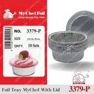 Foil Tray Mychef 3379-P 10Set With Lid