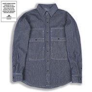 OKONKWO︱WESTERN SHIRTS阿美咔嘰新品豎條紋工裝襯衫大口袋牛仔