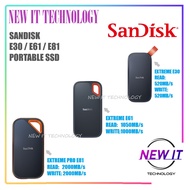 SanDisk Extreme E30&E61&Extreme Pro E81&E82&Creator Phone E62&Creator Pro E81 Portable SSD USB 3.2 G