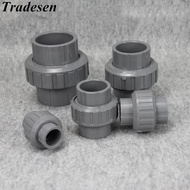 1pcs 20mm 25mm 32mm 40mm 50mm ID UPVC Union Pipe Fittings Coupler Water Connector For Garden Irrigation Hydroponic System