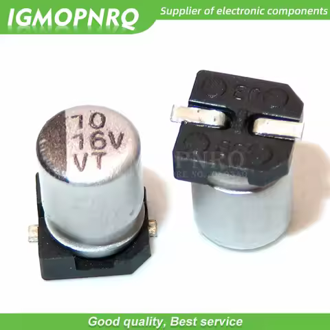 10pcs 16v10uf 4*5mm SMD aluminum electrolytic capacitor 10uf 16v 16v10uf-SMD