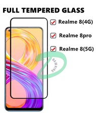 For Realme 8 Realme 8pro Full Cover Protective Tempered Glass Realme 8 5G/4G Screen Protector