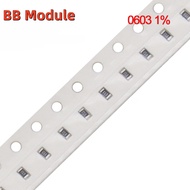 100 pcs 0603 1% SMD Resistor 1/10W 1.02K 1.24K 2.1K 2.49K 3.01K 4.02K 4.99K 6.04K 10.2K 14K 16.9K 21