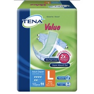 TENA value adult diapers size L (10pcs per pack)