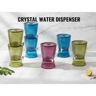 CRYSTAL WATER DISPENSER TONG AIR ACRYLIC WATER DISPENSER 7LITER 2 TIER WATER DISPENSER BEKAS AIR BAL