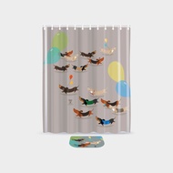 浴簾 - 臘腸狗圖案