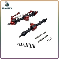 Homyl เพลาด้านหน้าและด้านหลังเพลาโลหะ RC สำหรับ MN82 1/12รถ RC ดัดแปลง DIY