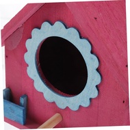 Wooden Bird House Bird Nest Wild Bird House Bird Feeding Nesting Birdhouse Bird Feeder Pet Hideaway 