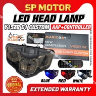 YAMAHA Y15ZR Y15 ZR / LC135 V8 FI Y15ZR Head Lamp LED C1 (Custom App) (Blue/ Red/ White) MagicBoy Fo