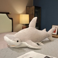 JOJO CASTLE Giant Size Whale Plush Toy Blue Shark Doll Hammerhead Shark Plushie Sea Animals 55/100/1