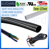 Soft PVC Insulated Tube Wire Sleeve Black Grey PVC Materials Insulating Tube Sleeve For Automotive T