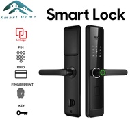 Intelligent Fingerprint Door Lock Digital Lock Automatic Password Lock Swipe Card Electronic Lock Home Security Door GQYO