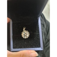 5ct Pendant Lab-grown Diamond Mossanite with GRA certificate and card