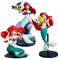 Disney Mermaid  Ariel Figure Model Beauty Fish Princess Anime Collection Model Toy PVC Action Figure Car Cake Decoration Kid