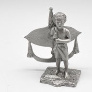 KL Pewter [120] Boy Shouldering with Wau | Figurine