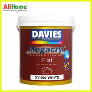 ♞,♘,♙DAVIES DV-500 Megacryl Flat Latex Paint White 4L