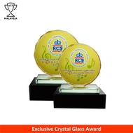 8007 Crystal Glass Award Trophy Plaque (HADIAH SUKAN DAN HADIAH ANUGERAH CEMERLANG) Plak cenderahati