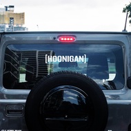HOONIGAN | Sticker Decals | 12" x 2.5" inches | Vinyl Die Cut | Racing Wheels | Large Cut-out